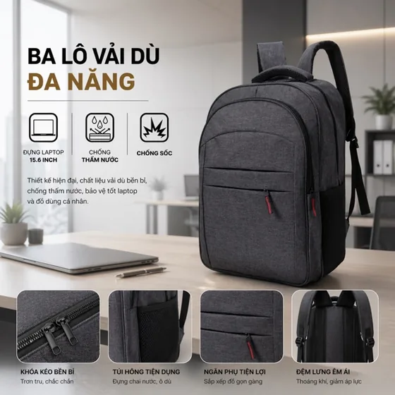 Balo văn phòng đeo quai BLVP0004A