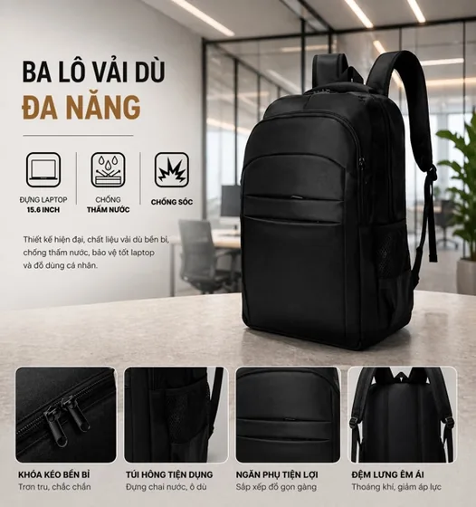 Balo văn phòng đeo quai BLVP0005A