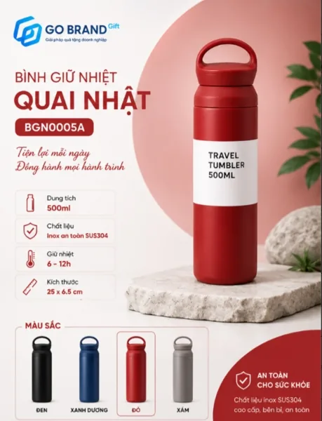 Bình giữ nhiệt quai Nhật BGN0005A – ảnh 2