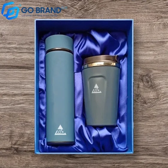 Bộ gift set bình cốc giữ nhiệt 01
