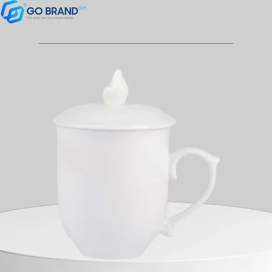 Cốc sứ Ngọn lửa có nắp 350ml