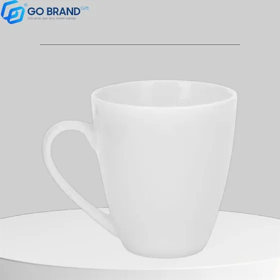 Cốc sứ trắng Thóp S3 250ml