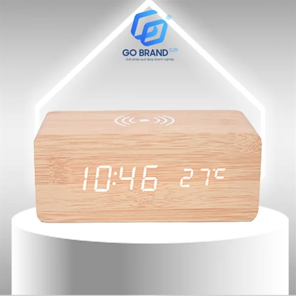 Đồng hồ để bàn M02 + sạc không dây + loa Bluetooth – ảnh 5