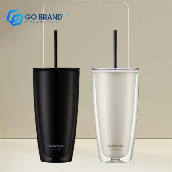 Ly nhựa cách nhiệt có ống hút Lock&Lock HAP507 (750ml)
