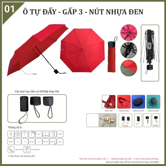 Ô cầm tay gấp 3 OCT0003A