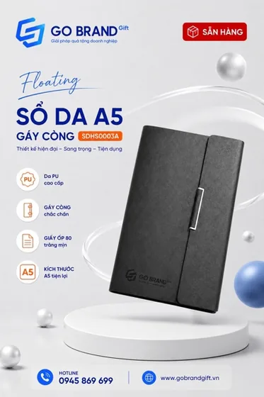 Sổ còng 3 khúc thẳng màu đen SDHS0005A