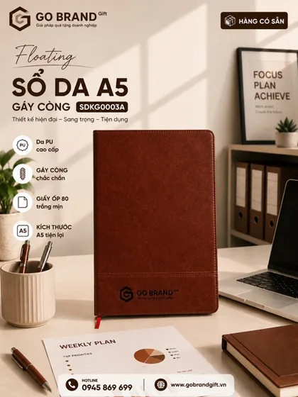 Sổ dán A5 màu nâu - SDKG0003A